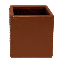 Load image into Gallery viewer, Leather With Contrast Stitch Pencil Holder