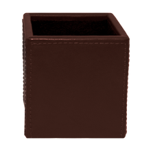 Load image into Gallery viewer, Leather With Contrast Stitch Pencil Holder