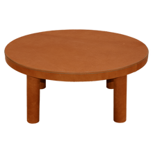 Load image into Gallery viewer, Round Leather Coffee Table