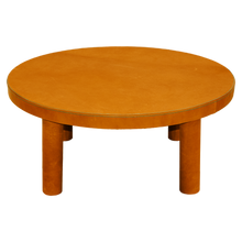 Load image into Gallery viewer, Round Leather Coffee Table