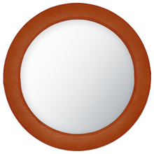 Load image into Gallery viewer, Round Leather Mirror with Contrast Stitch
