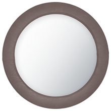 Load image into Gallery viewer, Round Leather Mirror with Contrast Stitch