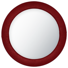 Load image into Gallery viewer, Round Leather Mirror with Contrast Stitch