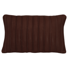 Load image into Gallery viewer, Vertical Channel Pillow - Leather