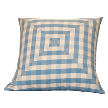 Load image into Gallery viewer, Blue &amp; White Gingham Pillows
