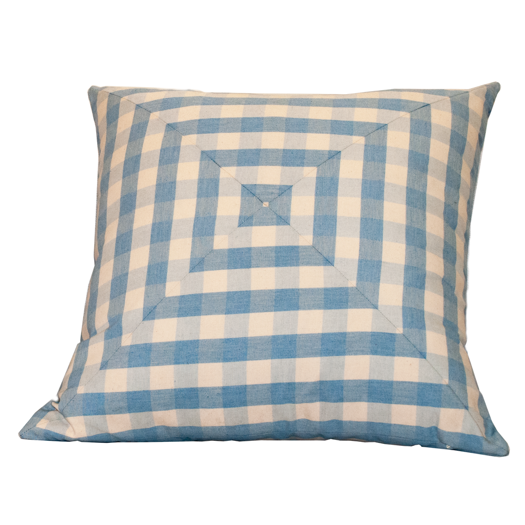 Blue & White Gingham Pillows