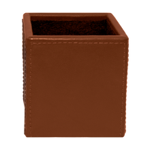 Load image into Gallery viewer, Leather With Contrast Stitch Pencil Holder

