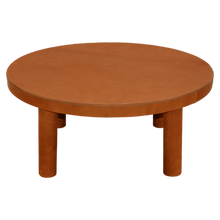 Load image into Gallery viewer, Round Leather Coffee Table
