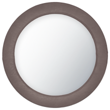 Load image into Gallery viewer, Round Leather Mirror with Contrast Stitch

